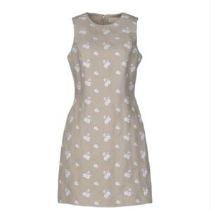 Michael Kors Floral Print Linen Dress